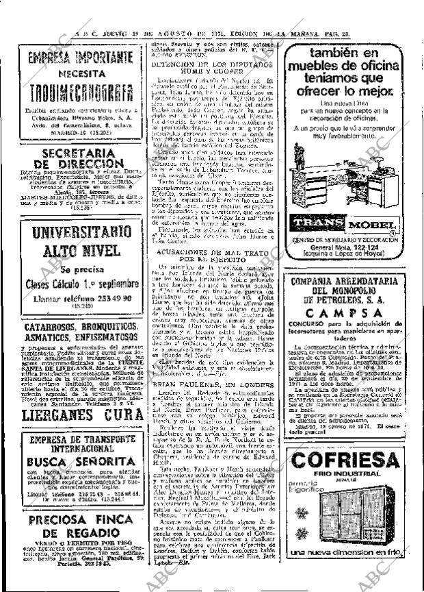 ABC MADRID 19-08-1971 página 20