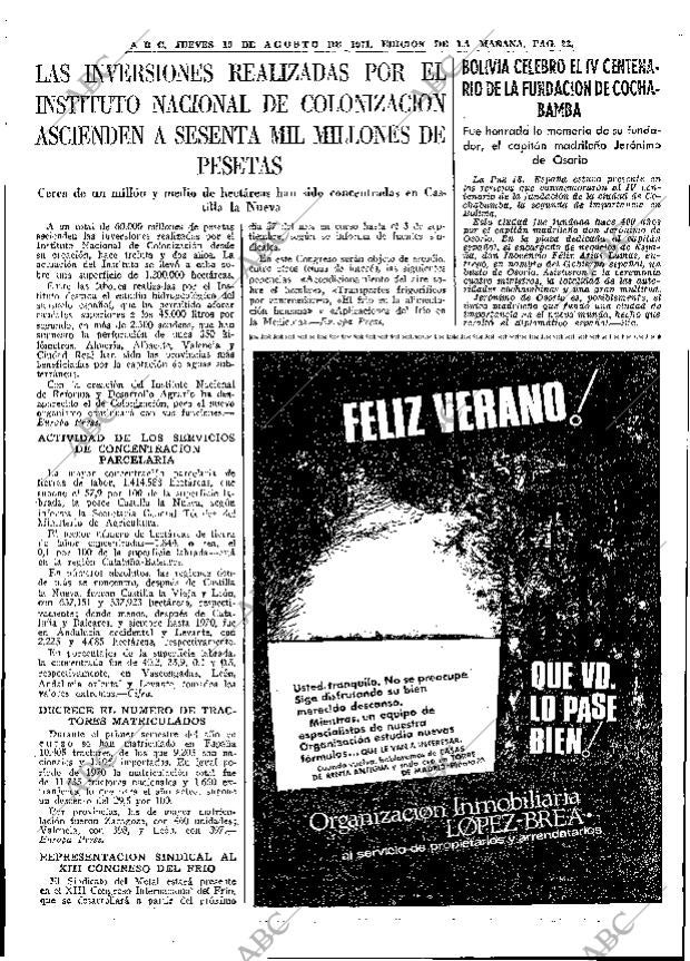ABC MADRID 19-08-1971 página 23