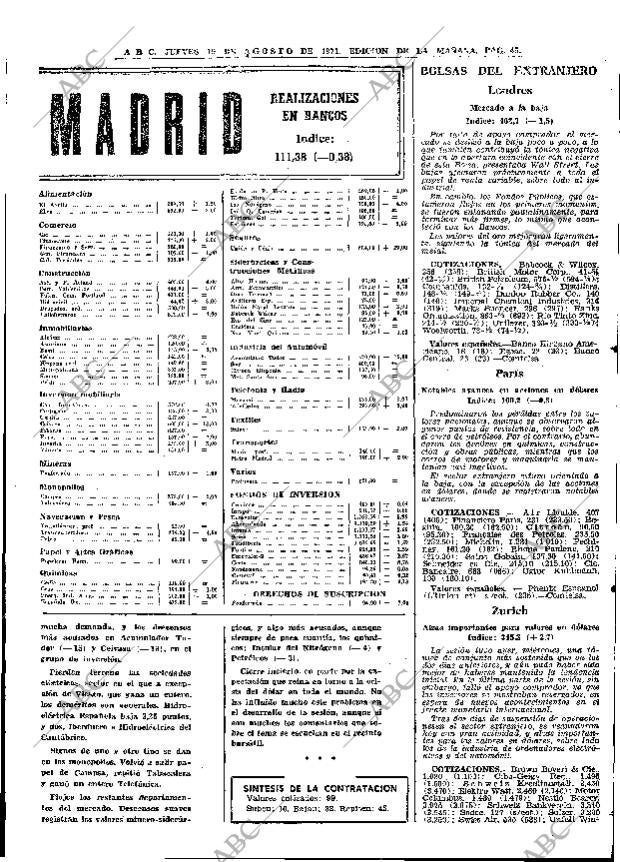 ABC MADRID 19-08-1971 página 45