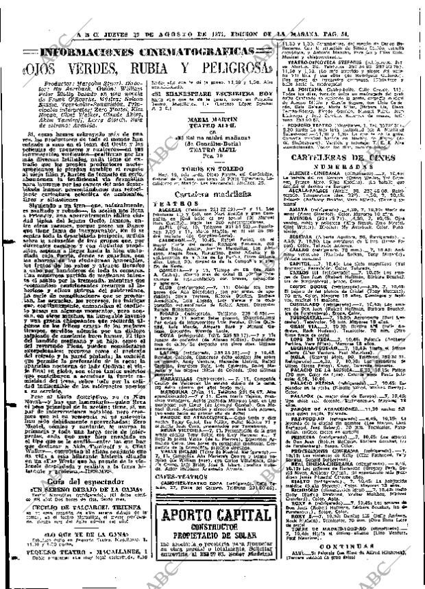 ABC MADRID 19-08-1971 página 54