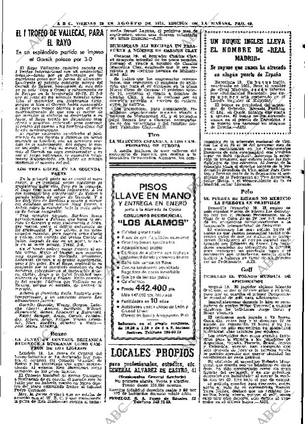 ABC MADRID 20-08-1971 página 49