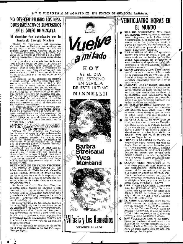 ABC SEVILLA 20-08-1971 página 26