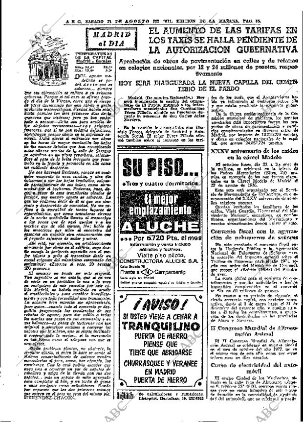 ABC MADRID 21-08-1971 página 35
