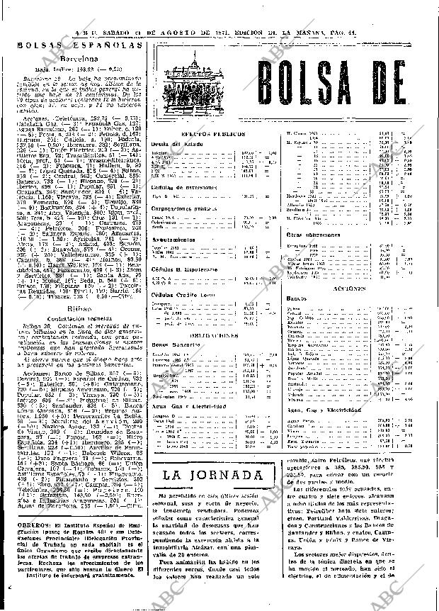 ABC MADRID 21-08-1971 página 44