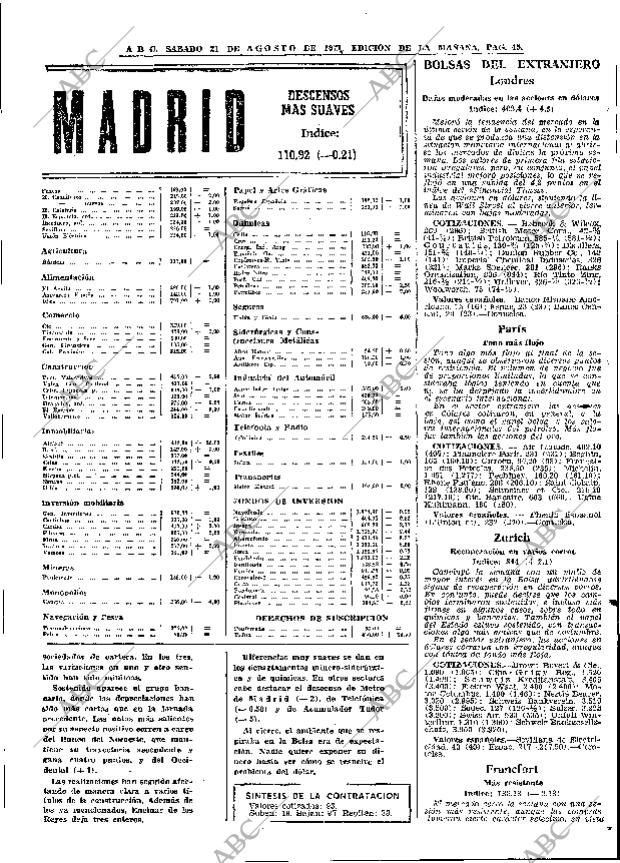 ABC MADRID 21-08-1971 página 45