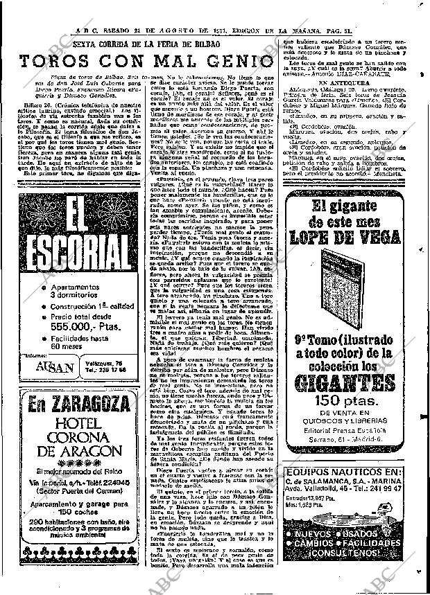 ABC MADRID 21-08-1971 página 51