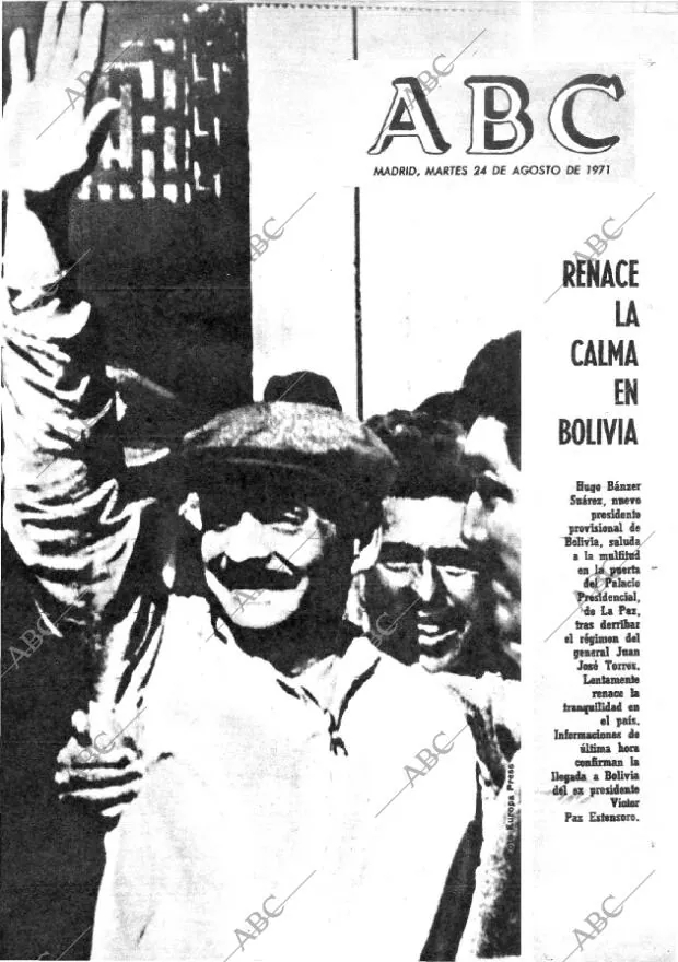 ABC MADRID 24-08-1971 página 1