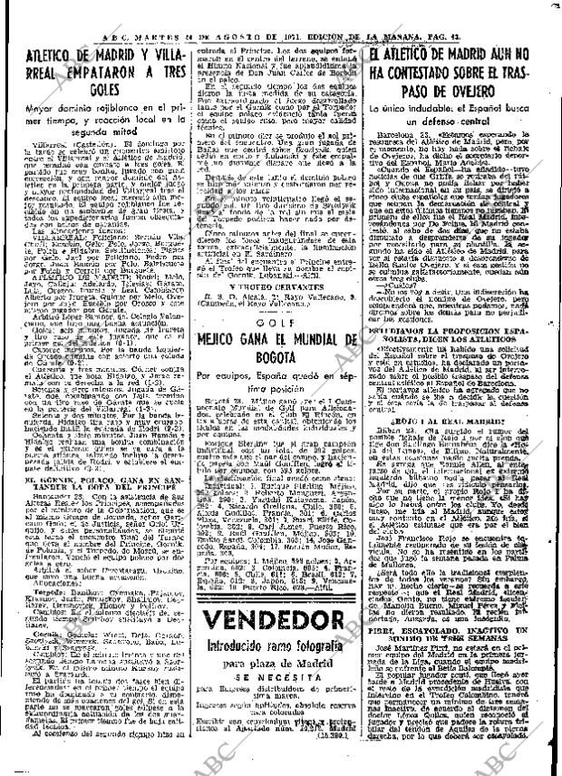 ABC MADRID 24-08-1971 página 43