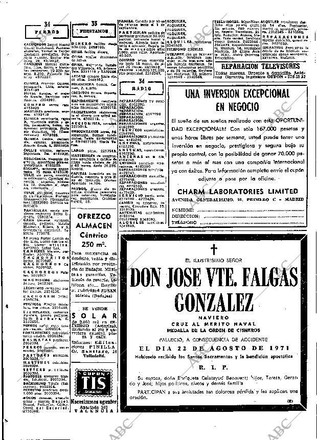 ABC MADRID 24-08-1971 página 64