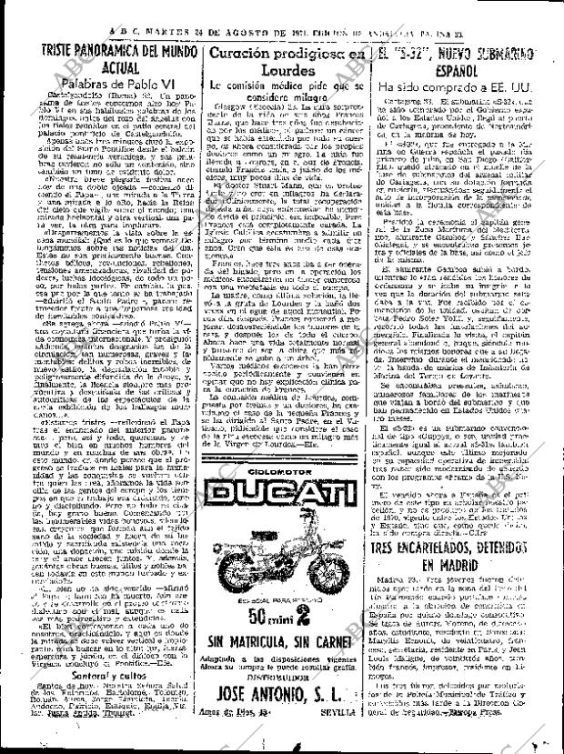 ABC SEVILLA 24-08-1971 página 33