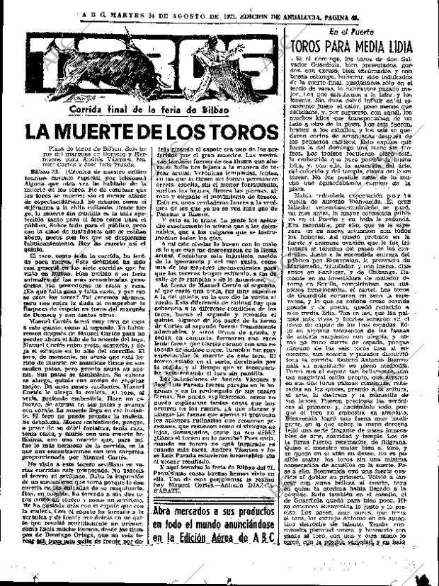 ABC SEVILLA 24-08-1971 página 43