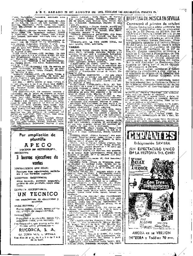 ABC SEVILLA 28-08-1971 página 45