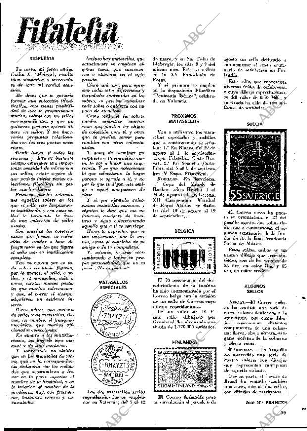 BLANCO Y NEGRO MADRID 28-08-1971 página 79