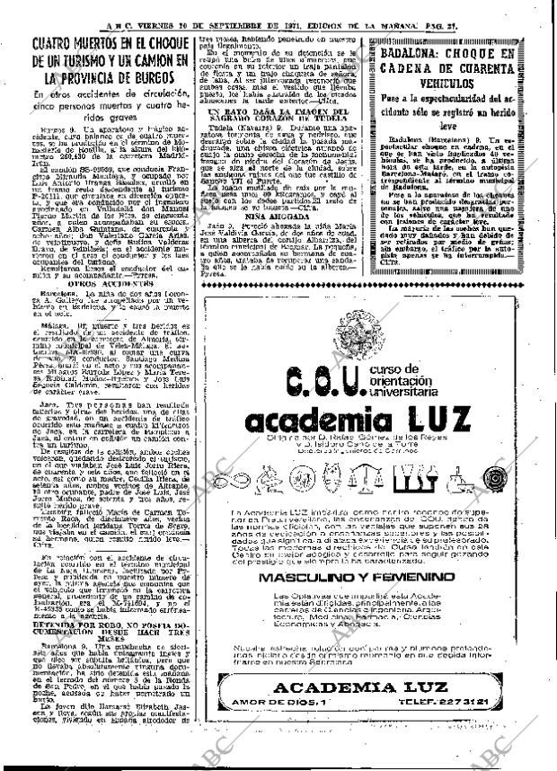 ABC MADRID 10-09-1971 página 27