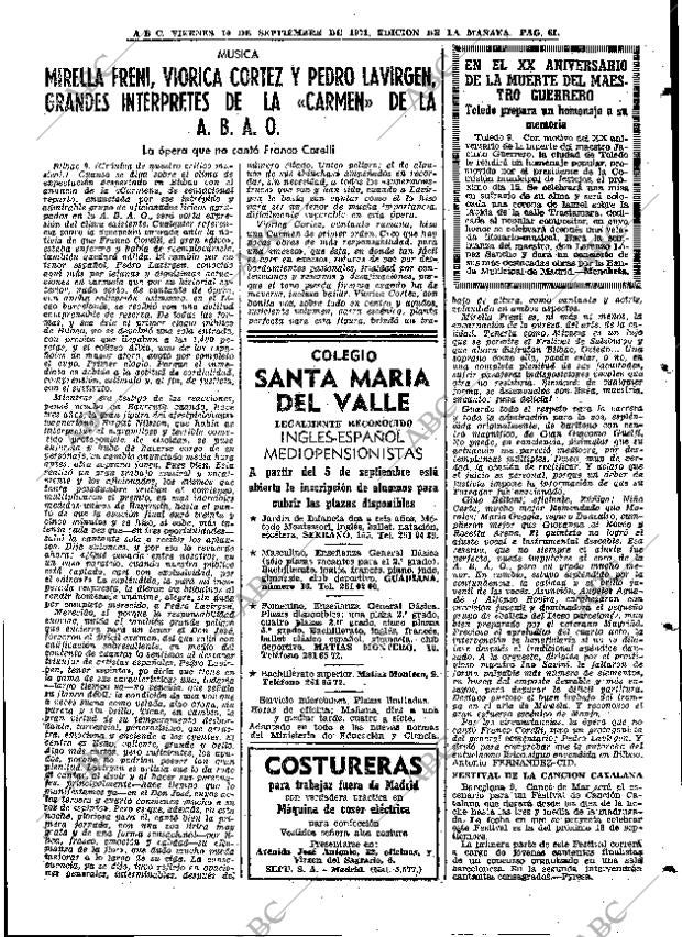 ABC MADRID 10-09-1971 página 61