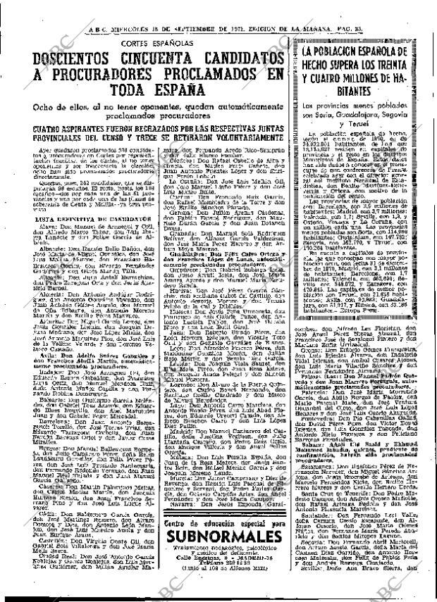 ABC MADRID 15-09-1971 página 25