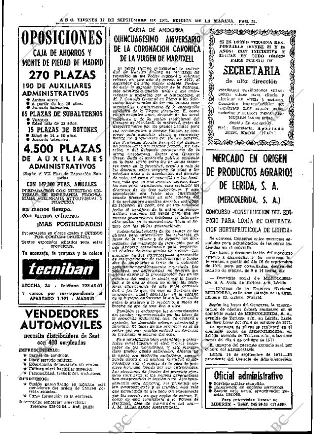 ABC MADRID 17-09-1971 página 38
