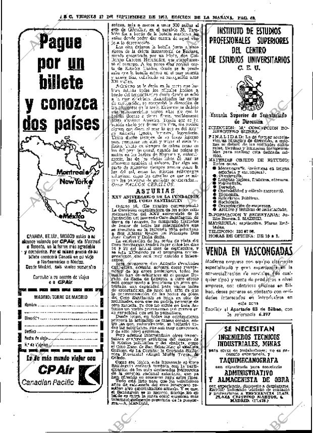 ABC MADRID 17-09-1971 página 40