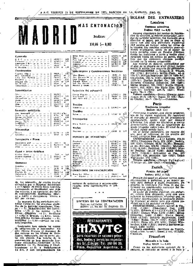 ABC MADRID 17-09-1971 página 61