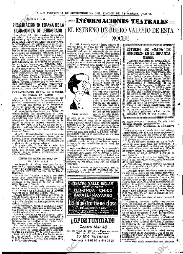 ABC MADRID 17-09-1971 página 71