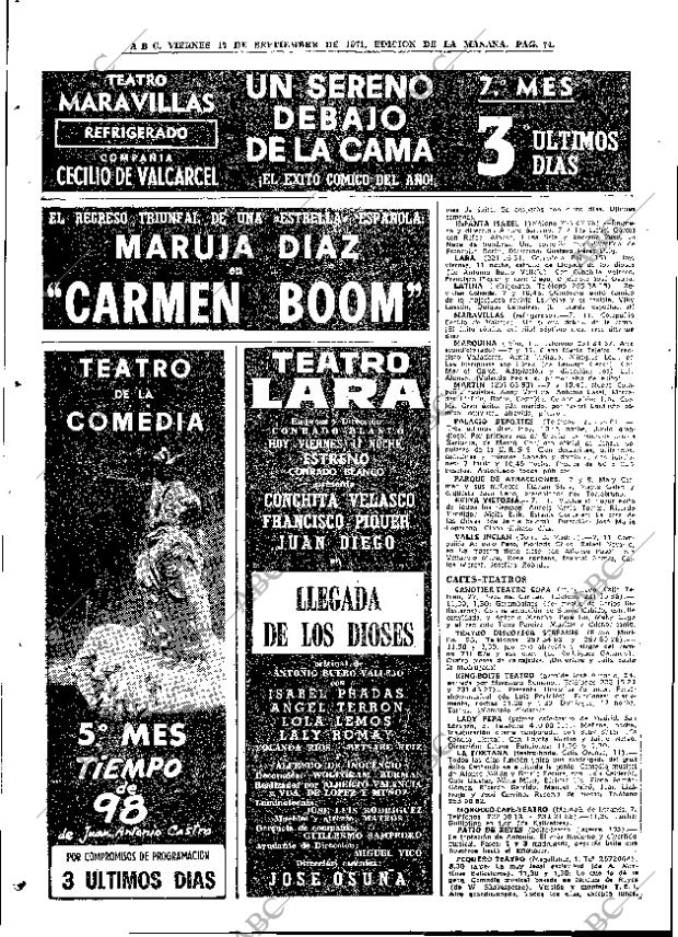 ABC MADRID 17-09-1971 página 74