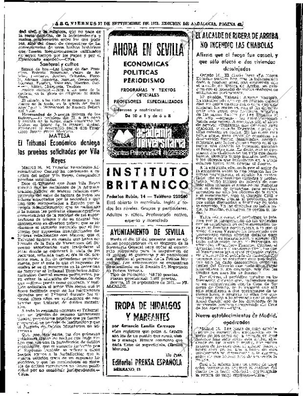 ABC SEVILLA 17-09-1971 página 42