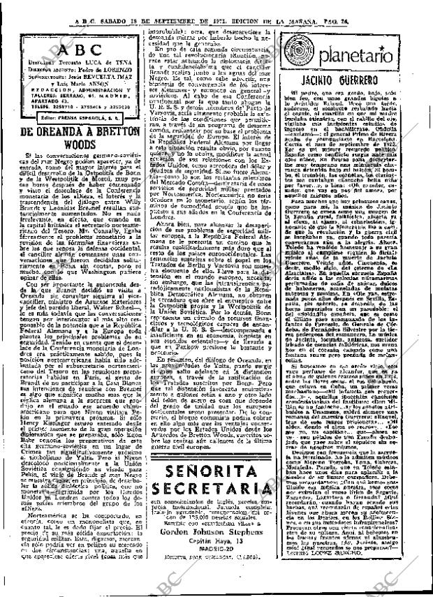 ABC MADRID 18-09-1971 página 26