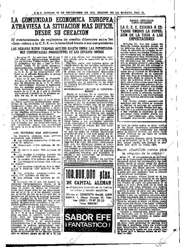 ABC MADRID 18-09-1971 página 71