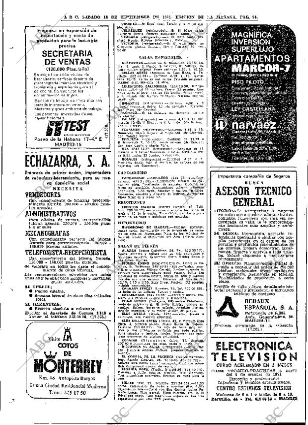 ABC MADRID 18-09-1971 página 94