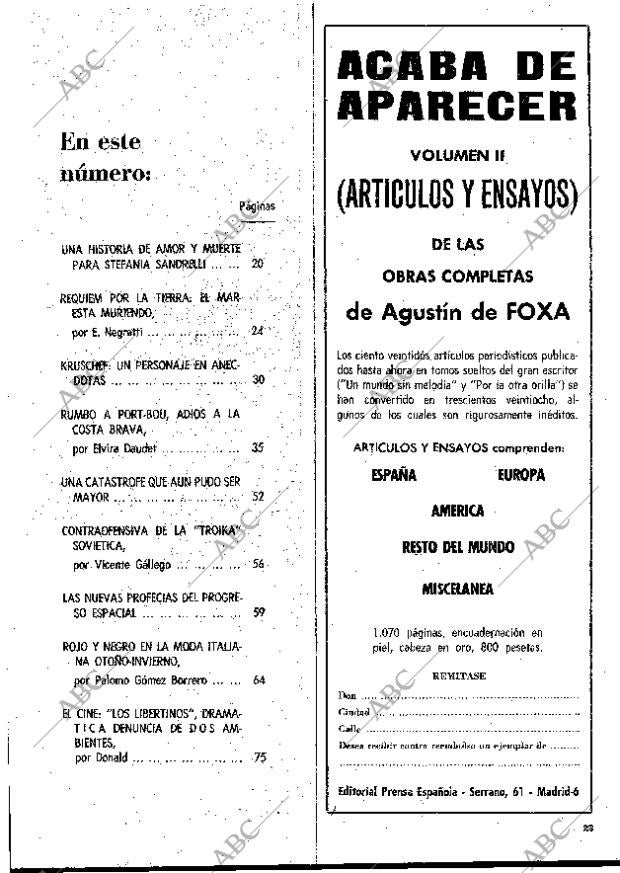 BLANCO Y NEGRO MADRID 18-09-1971 página 23