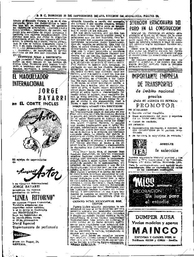 ABC SEVILLA 19-09-1971 página 22