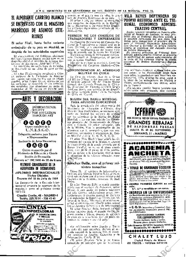 ABC MADRID 22-09-1971 página 21