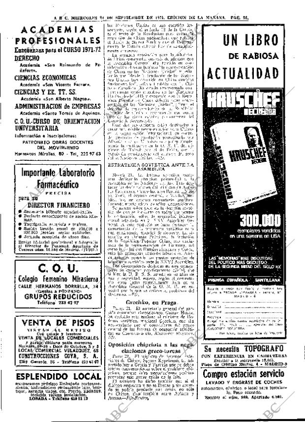 ABC MADRID 22-09-1971 página 26