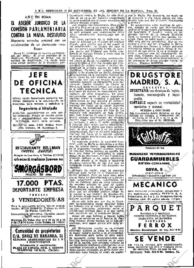ABC MADRID 22-09-1971 página 32