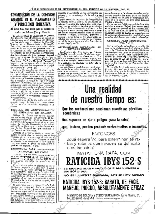 ABC MADRID 22-09-1971 página 57