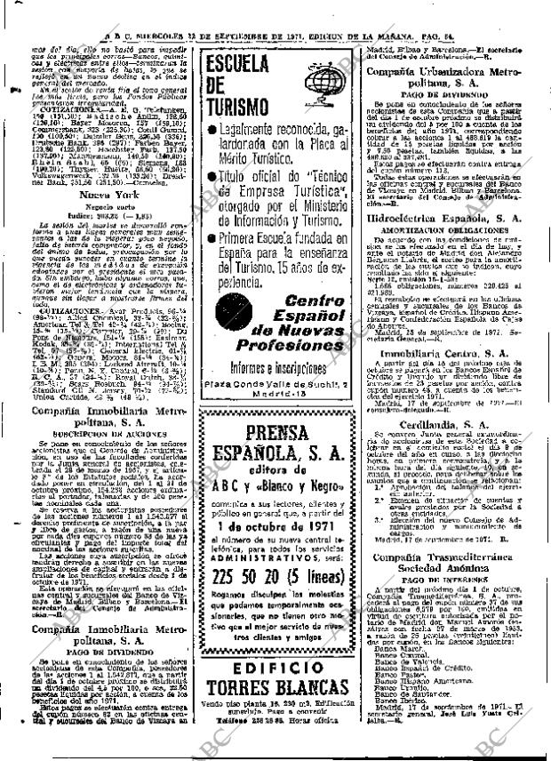 ABC MADRID 22-09-1971 página 64