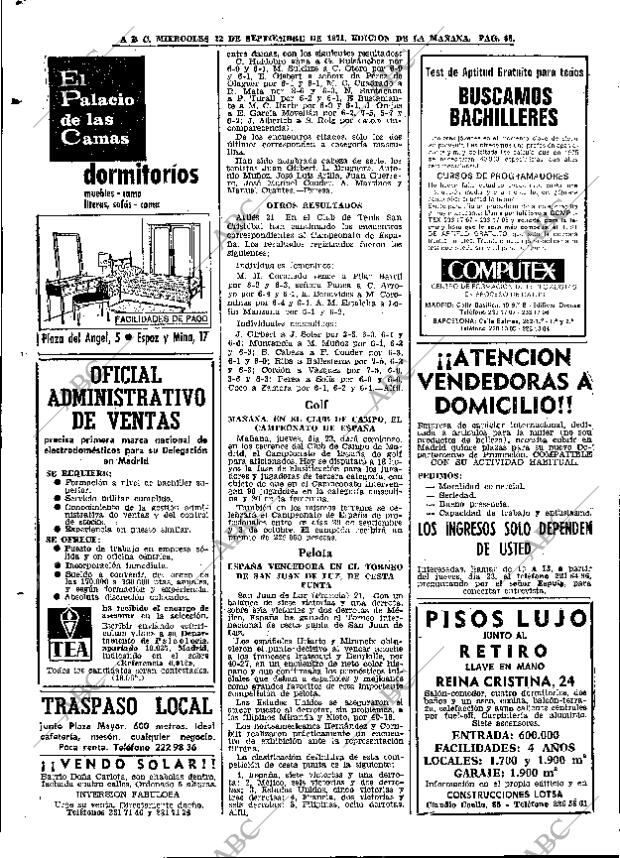 ABC MADRID 22-09-1971 página 68