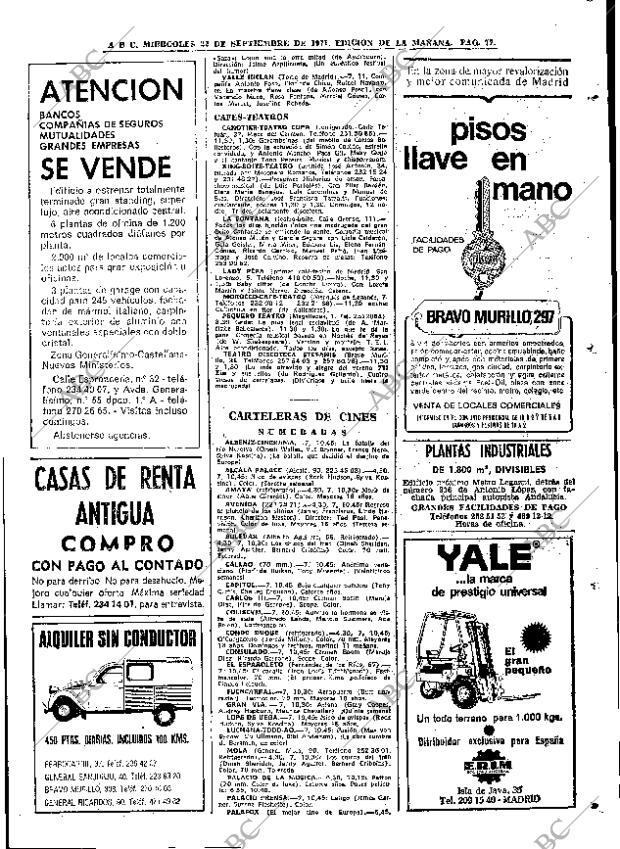 ABC MADRID 22-09-1971 página 77