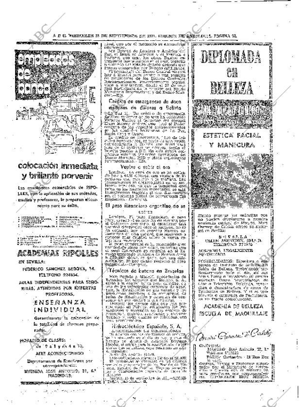 ABC SEVILLA 22-09-1971 página 72