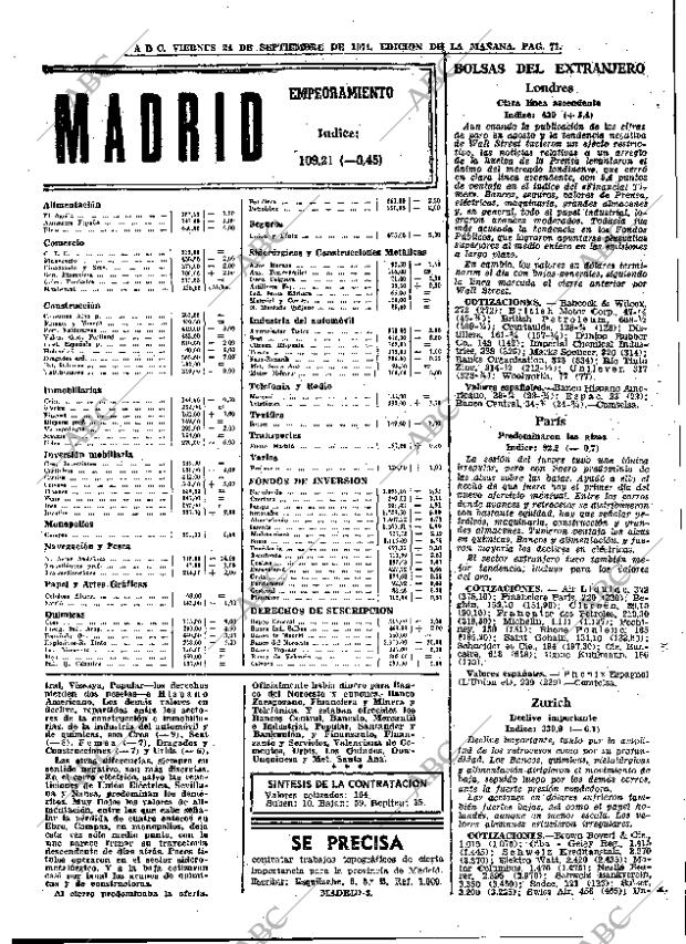ABC MADRID 24-09-1971 página 71