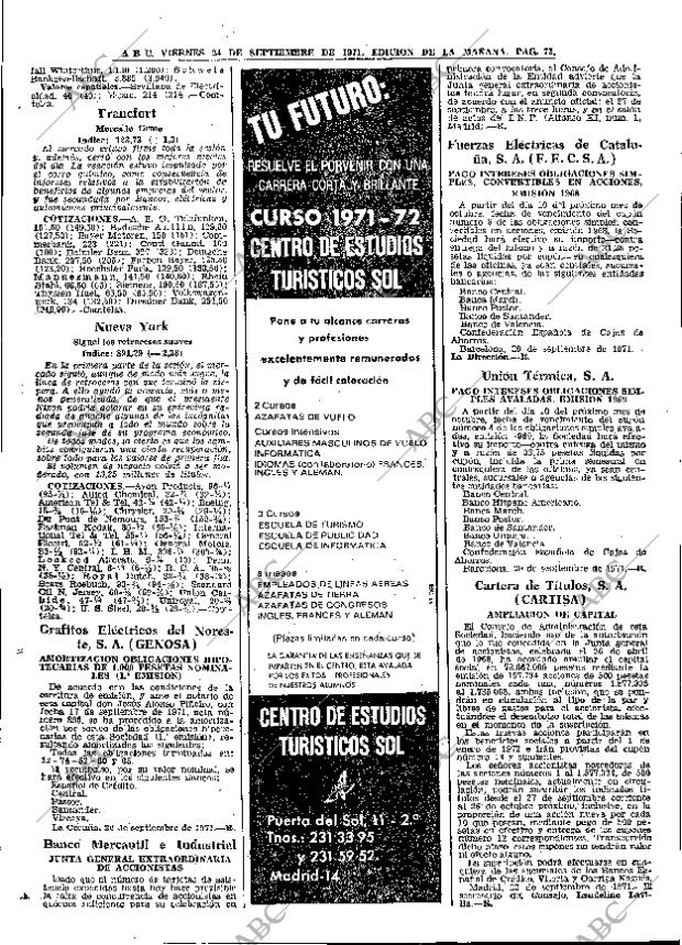 ABC MADRID 24-09-1971 página 72