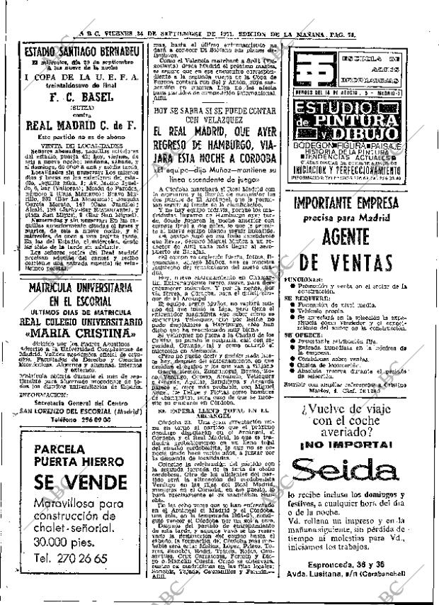 ABC MADRID 24-09-1971 página 74