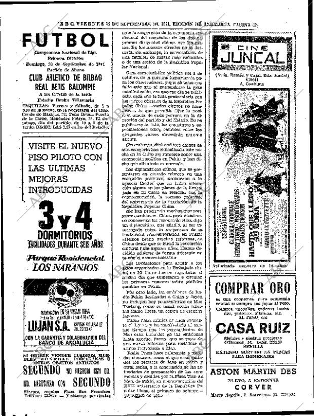 ABC SEVILLA 24-09-1971 página 32