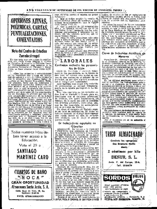 ABC SEVILLA 24-09-1971 página 42