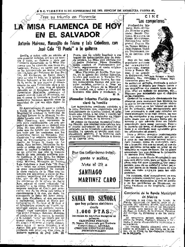 ABC SEVILLA 24-09-1971 página 67