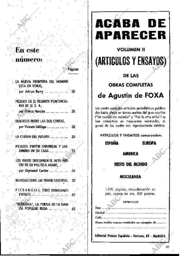 BLANCO Y NEGRO MADRID 25-09-1971 página 27