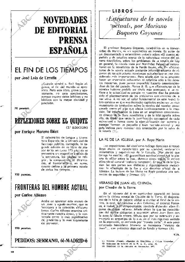 BLANCO Y NEGRO MADRID 25-09-1971 página 72