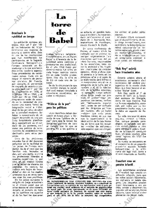 BLANCO Y NEGRO MADRID 25-09-1971 página 8