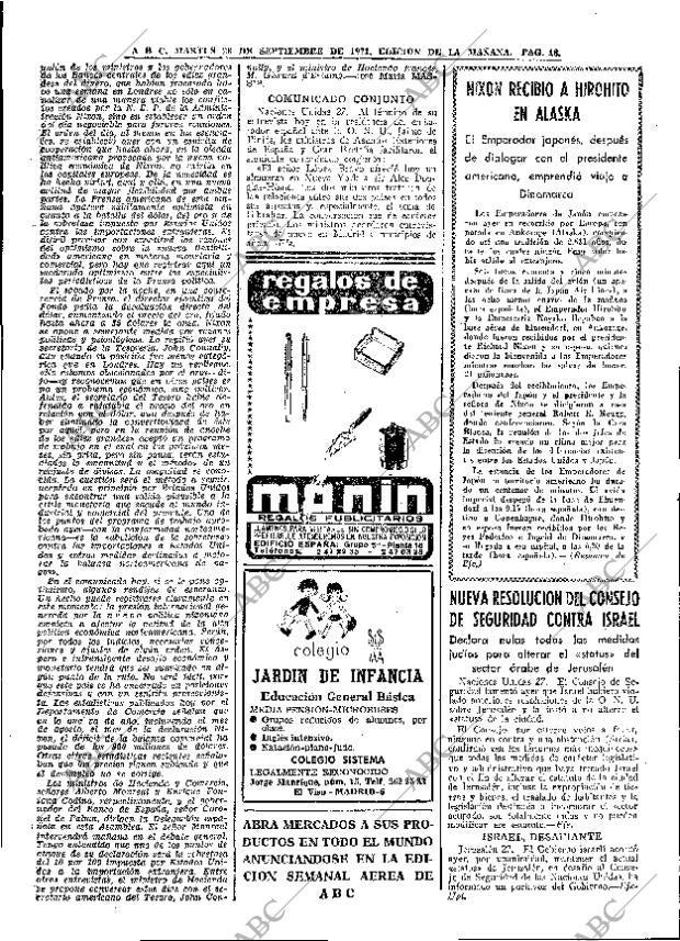 ABC MADRID 28-09-1971 página 18