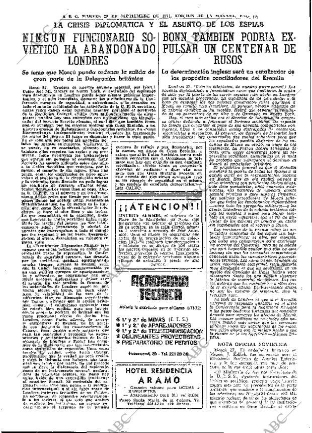 ABC MADRID 28-09-1971 página 19